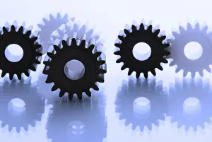 Medical Teamwork Stampe: Cogwheels