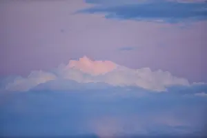 Colored Clouds Germany Stampe: Colored clouds at sunset, Upper Palatinate