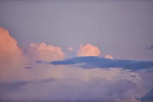 Colored Clouds Germany Stampe: Colored clouds at sunset, Upper Palatinate