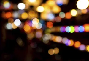 Colorful European Landscapes Stampe: Colored light points, Spain