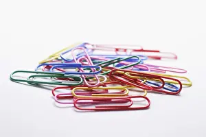 Colorful Stationery Stampe: Colored paperclips