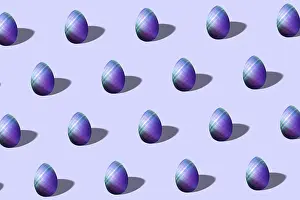 Easter Egg Symbolism Stampe: Colorful Easter egg pattern made