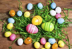 Easter Decoration Stampe: Colourful Easter decoration