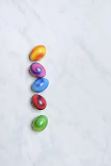 Traditional German Easter Eggs Stampe: Colourful Easter eggs, Germany