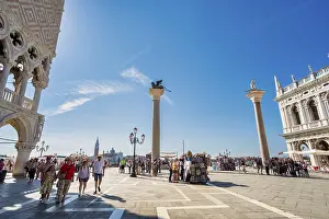 World Heritage Site Venice Stampe: Columns on St Mark's Square