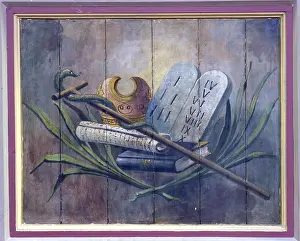 Sacred Building Structure Stampe: Ten commandments