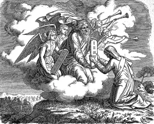 Historical Depiction Art Stampe: The Ten Commandments, also known as the Decalogue