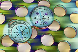Studio Compass Shot Stampe: Compasses