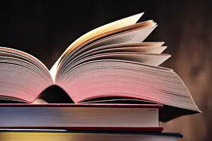 Composition With Books On A Table Stampe: Composition with books on the table