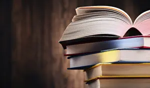 Composition With Books On A Table Stampe: Composition with books on the table