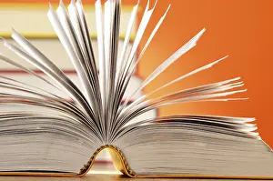Empty Table Composition Stampe: Composition with books on the table