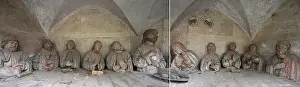 Late Gothic Style Building Stampe: Composition of the figurative representation of the Last Supper