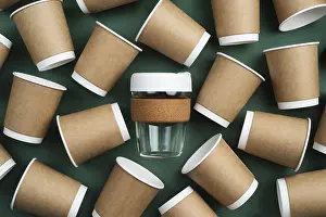 Food Photography Composition Stampe: Composition wasteful disposable tableware