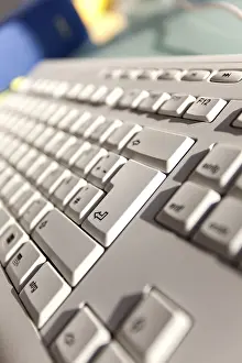 Computer Keyboard Stampe: Computer keyboard with focus on the Enter key