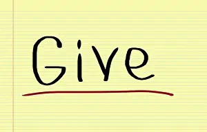 Conceptual Photo Stampe: Give Concept
