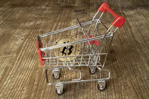 Cryptocurrency Concept Stampe: Concept Of Purchasing Cryptocurrency