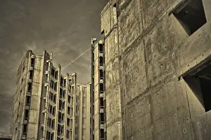 Residential Building Construction Stampe: Construction site