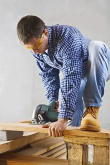 Handicraft Tools Stampe: Construction worker