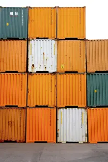 Empty Warehouse Storage Stampe: Container - containers