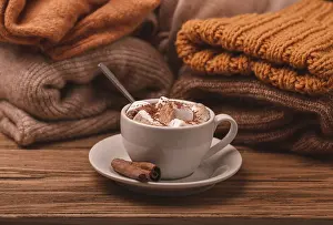 Cozy Winter Scene Stampe: Cozy winter composition