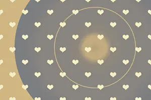 Symbolic Heart Shape Image Stampe: Creative abstract heart pattern background texture