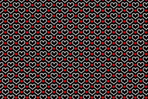 Symbolic Heart Shape Image Stampe: Creative abstract heart pattern background texture