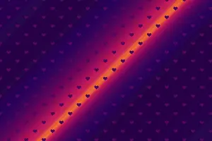 Symbolic Heart Shape Image Stampe: Creative abstract heart pattern background texture
