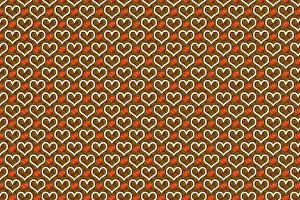 Symbolic Heart Shape Image Stampe: Creative abstract heart pattern background texture