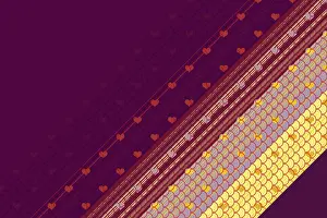 Symbolic Heart Shape Image Stampe: Creative abstract heart pattern background texture