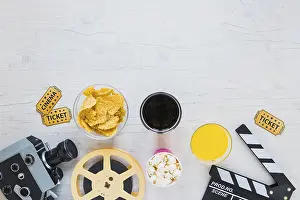 Deserted Movie Theater Stampe: Creative composition cinema theme