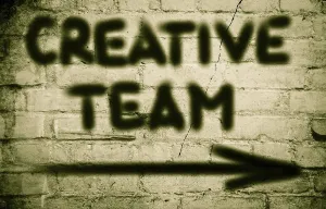 Professional Collaboration Stampe: Creative Team Concept