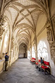 Stampe di Cripte senza chiave centrale, chiostro del Monastero di San Juan de los Reyes, Toledo, Castiglia-La Mancia, Spagna Panda Gigante Stampe: Cripte senza chiave centrale.