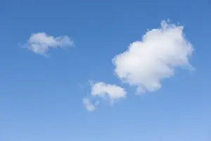 Fine Weather Images Stampe: Cumulus clouds, fluffy clouds