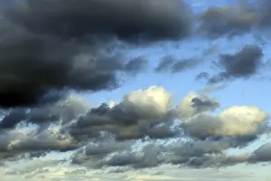 Cloudy Sky Stampe: Cumulus clouds, rain clouds, storm clouds