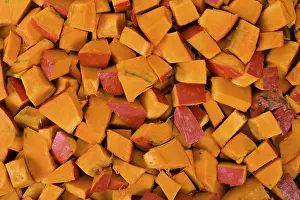 Vitamin Rich Vegetables Stampe: Cutted pumpkins