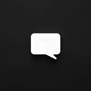 Dark Surface Stampe: Dark surface with chat bubble