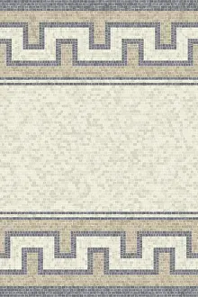 Colorful Mosaic Art Stampe: Decorative border pattern with mosaic tile