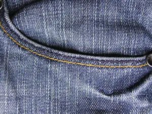 Plain Blue Background Stampe: Denim background