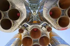 Space Rocket Engine Stampe: Details of space rocket engine