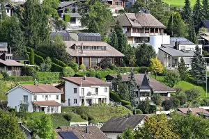 Village Life Scene Stampe: Development of apartment blocks