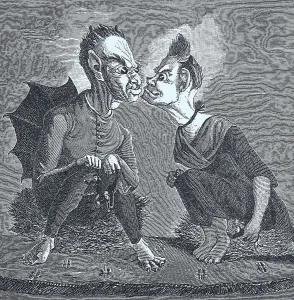 Western Europe Historical Images Stampe: The Devil and His Married Half