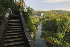 Abandoned Bridge Germany Stampe: Devil's Bridge, bridge, Danube