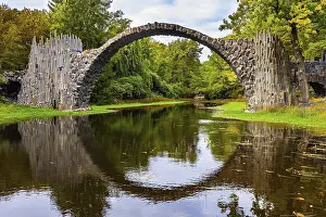 Rakotz Bridge Germany Stampe: The Devil's Bridge on the Rakots River