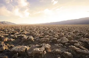 Mojave Desert Nature Reserve Stampe: Devils Golf Course in the Death Valley