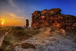 German Nature Reserve Stampe: Devil's Wall Thale at sunset
Devil's Wall Thale at sunset