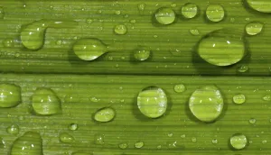 Dew Drop Macro Shot Stampe: Dewdrops on leaf