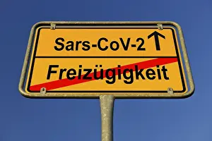 Social Distancing Restrictions Germany Stampe: Digital Composing, symbol image