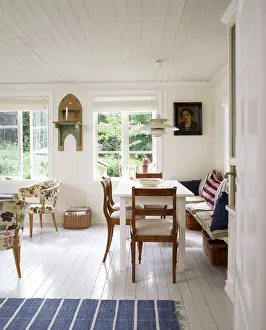 Deserted Dining Table Stampe: Dining table