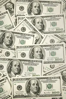 US Dollar Note Stampe: Dollar notes. 100 dollar notes