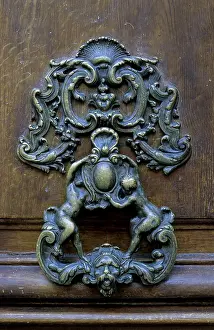 Paris Door Knocker Stampe: Door knocker